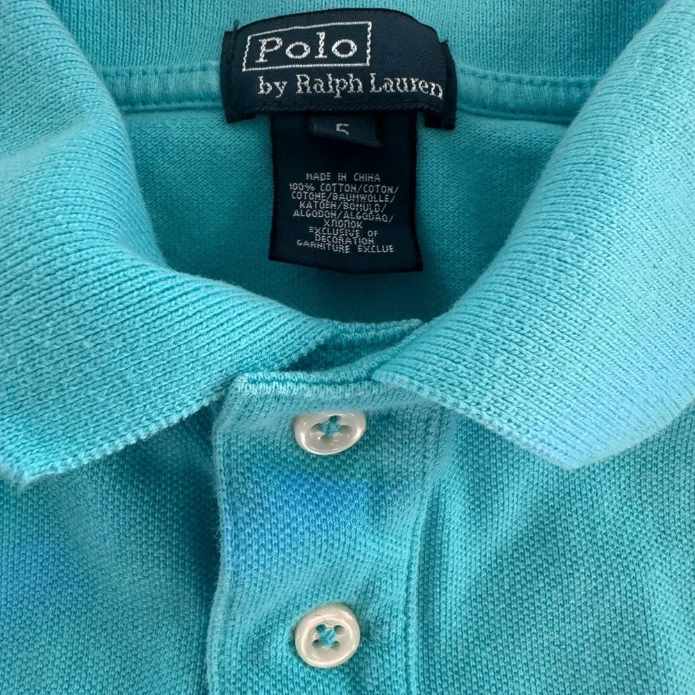 Ralph Lauren Kids Turquoise Polo Shirt